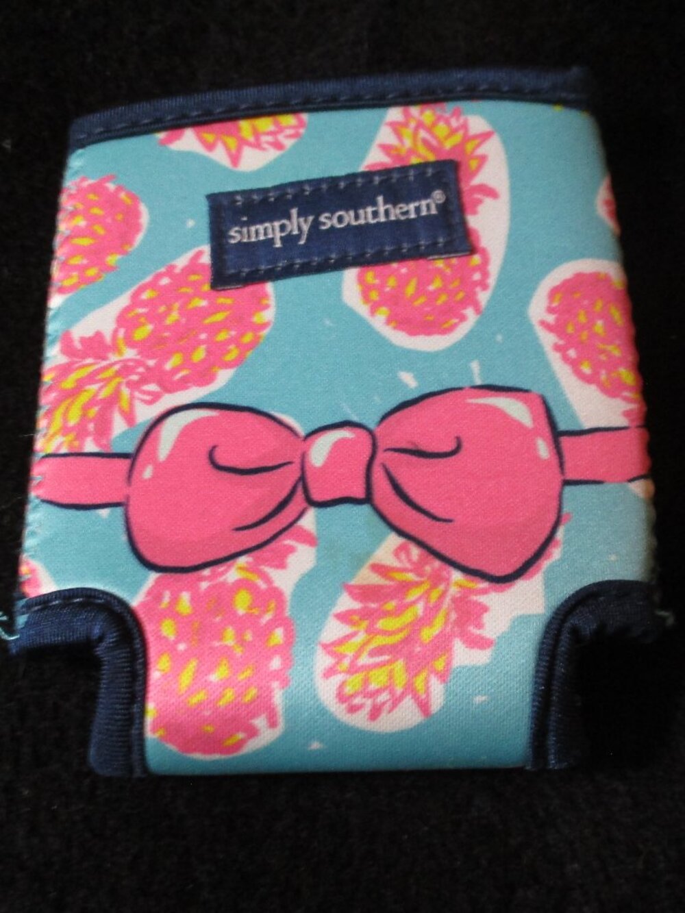 Simply Southern Can Koozie Pineapples & Bow